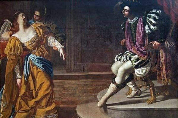 Esther Before Ahasuerus by Artemisia Gentileschi - Art Print