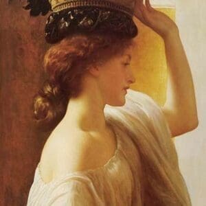 Eucharis - Girl with a Basket of Fruit by Frederick Leighton - Art Print