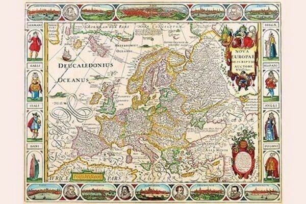 Europe by Nicolas Visscher - Art Print