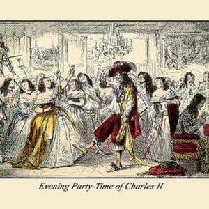 Evening Party - Time of Charles II by John Leech - Art Print