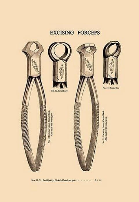 Excising Forceps by H. D. Justi & Son - Art Print