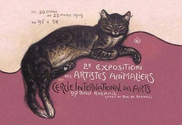 Exposition des Artistes Animaliers by Theophile Alexandre Steinlen - Art Print