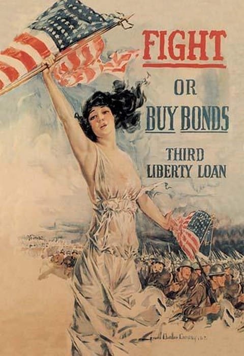 FIGHT! or Buy Bonds: Third Liberty Loan by Howard Chandler Christy - Art Print