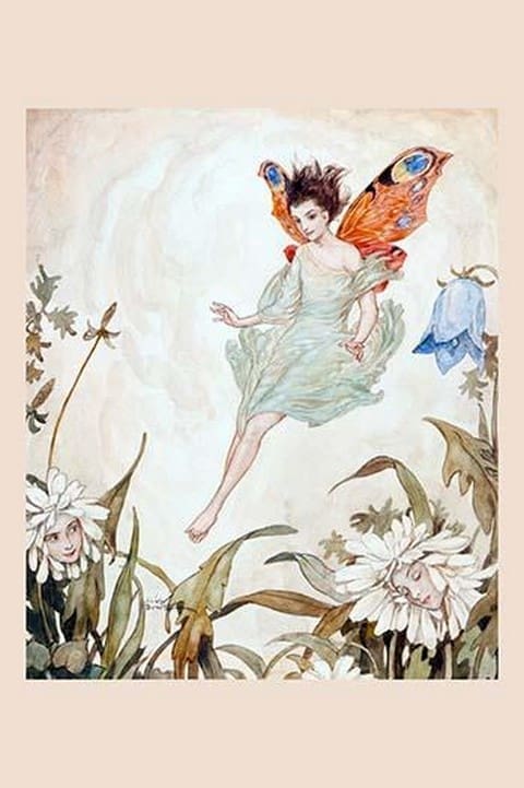 Fairy Among Flowers by Erich Shutz - Art Print