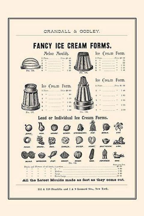 Fancy Ice Cream Forms - Art Print