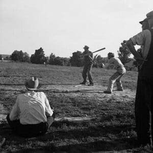 Farmer's Baseball Game by Dorothea Lange - Art Print