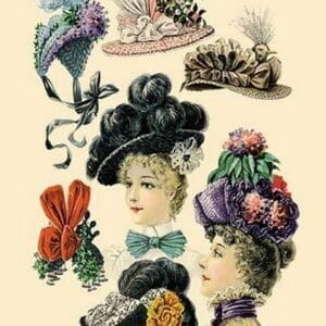 Fashionable Summer Millinery - Art Print