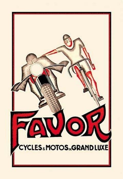 Favor Cycles and Motos de Grand Luxe by Anonymous - Art Print