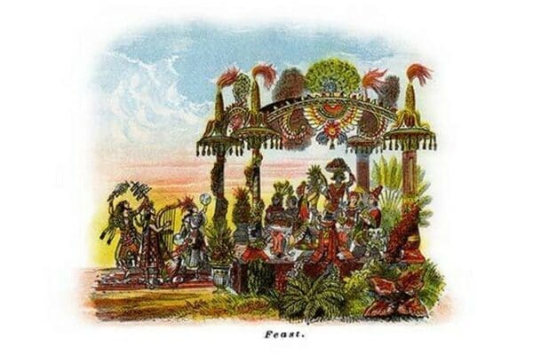 Feast - Mardi Gras Parade Float Design - Art Print