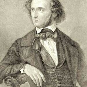 Felix Mendelssohn Bartholdy by Theodore Thomas - Art Print