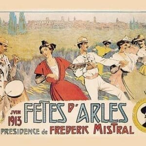 Fetes d'Arles - Art Print