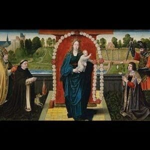 Fifteen Mysteries and the Virgin of the Rosary by Goswijn Van Der Weyden - Art Print