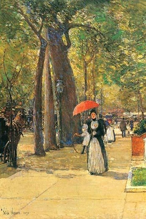 Fifth Avenue and Washington Square by Frederick Childe Hassam - Art Print