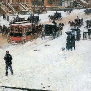 Fifth Avenue in Winter by Frederick Childe Hassam - Art Print