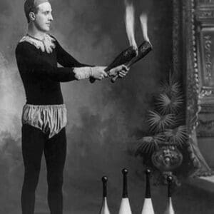 Fire Juggler by J.E. pasonault - Art Print