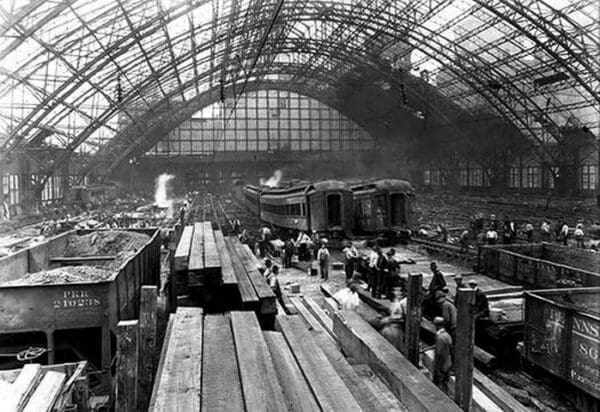 Fire at The Pennsylvania Railroad