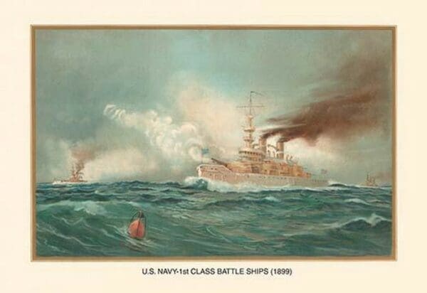 First Class Battle Ships by Werner - Art Print