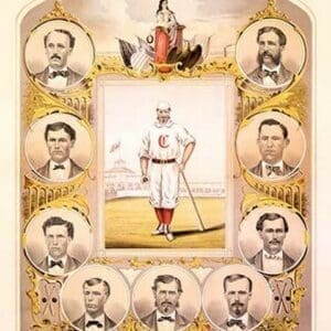 First Nine of the Cincinnati (Red Stockings) Base Ball Club by Tuchfarber