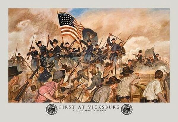 First at Vicksburg by H. Charles McBarron Jr. - Art Print