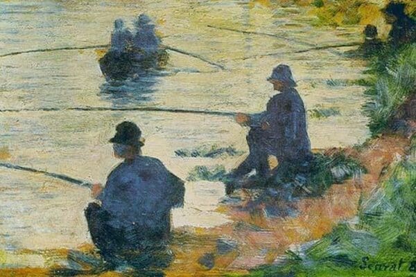 Fishermen by Georges Seurat - Art Print