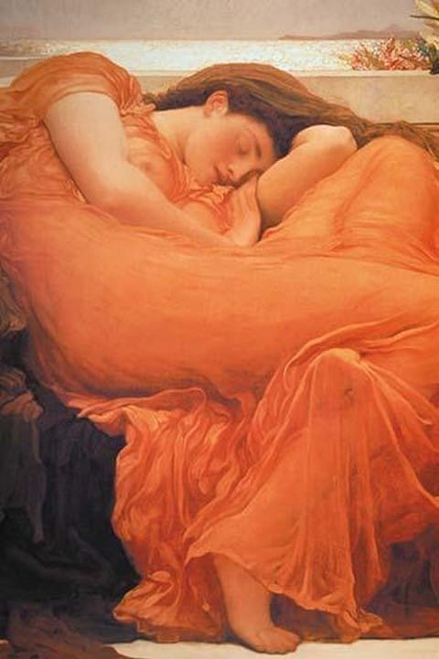 Flaming June by Lord Leighton Frederic - Art Print