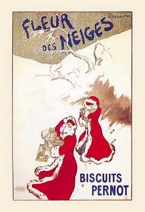 Fleur des Neiges - Biscuits Pernot by Leonetto Cappiello - Art Print