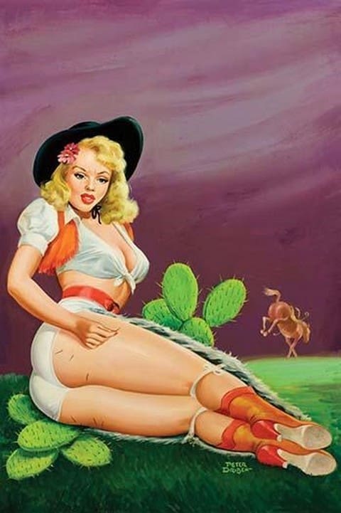 Flirt Magazine; Fallin' on the cactus by Peter Driben - Art Print