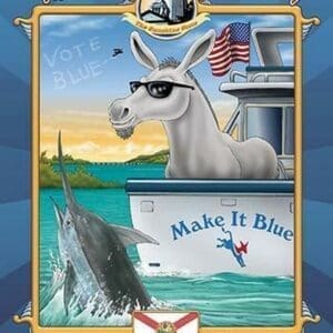 Florida Blue - The Keys to Democracy by Richard Kelly - Art Print