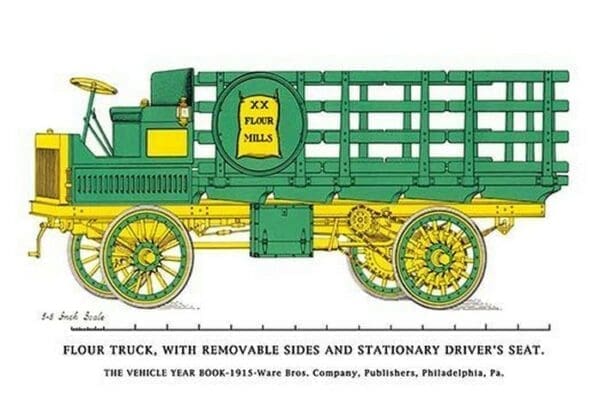 Flour Truck w/ removable sides and stationary driver's seat - Art Print