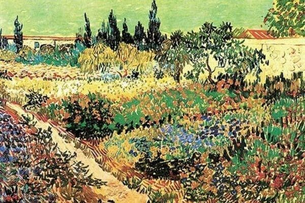 Flowering Garden by Vincent van Gogh - Art Print