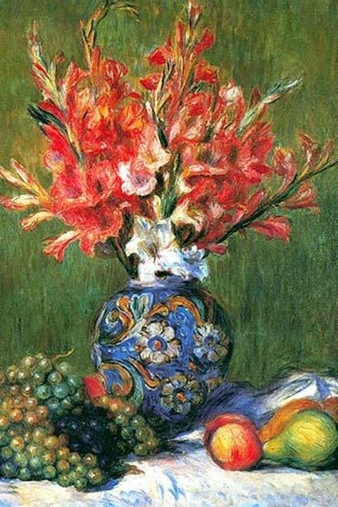 Flowers and Fruit by Pierre-August Renoir - Art Print