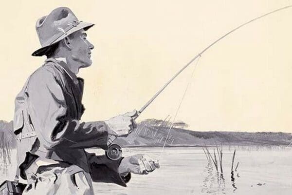 Fly Fishing by Ken Cowhey - Art Print