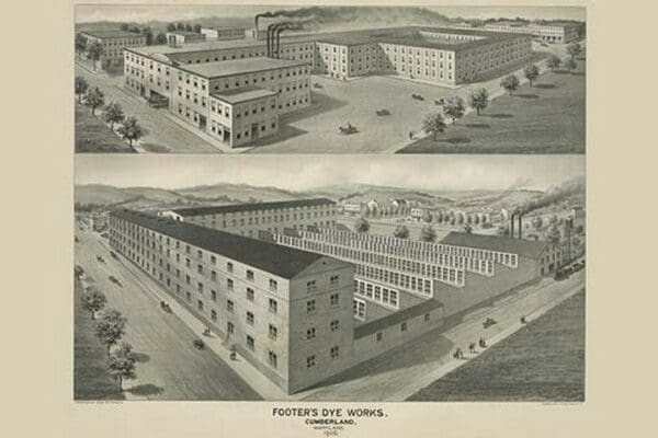 Footer's Dye Works by Charles Hart - Art Print