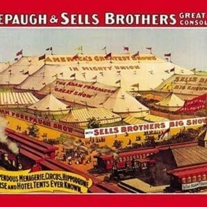 Forepaugh and Sells Brothers Great Show Consolidated - Art Print