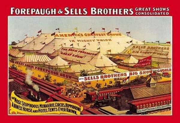 Forepaugh and Sells Brothers Great Show Consolidated - Art Print