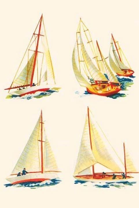 Four Sailboat Scenes - Art Print