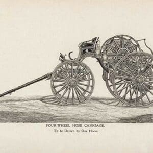 Four-Wheel Hose Carriage: To be Drawn by One Horse - Art Print