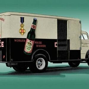 Fox Deluxe Beer Truck - Art Print