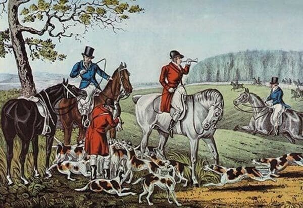 Fox Hunt by Nathaniel Currier - Art Print