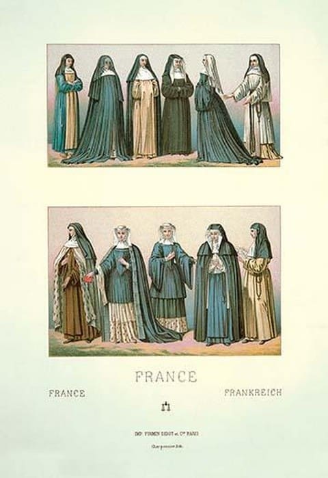 France-Nuns - Art Print