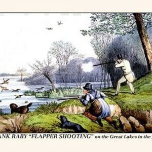 Frank Raby Flapper Shooting on the Great Lakes in the Park by Henry Thomas Alken - Art Print