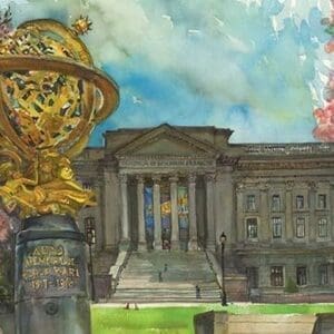 Franklin Institute by Noel Miles - Art Print