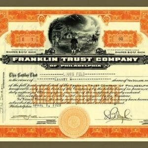 Franklin Trust Company - Art Print