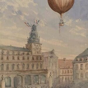 French Balloon Lift off #2 - Art Print