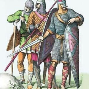 French Costumes: Knights and Soldiers of the Crusades - Art Print