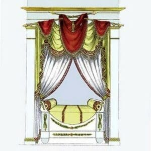 French Empire Alcove Bed No. 22 - Art Print