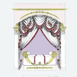 French Empire Alcove Bed No. 23 - Art Print