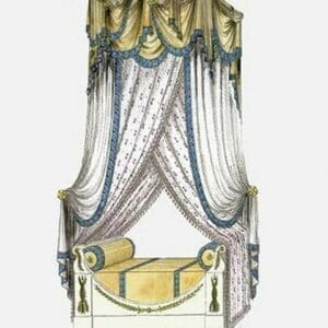 French Empire Bed No. 11 - Art Print