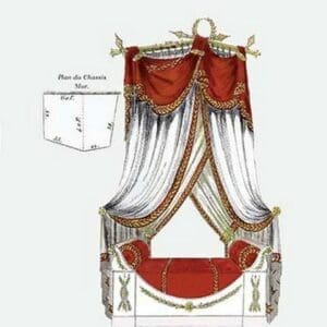 French Empire Bed No. 13 - Art Print