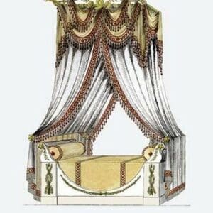 French Empire Bed No. 14 - Art Print